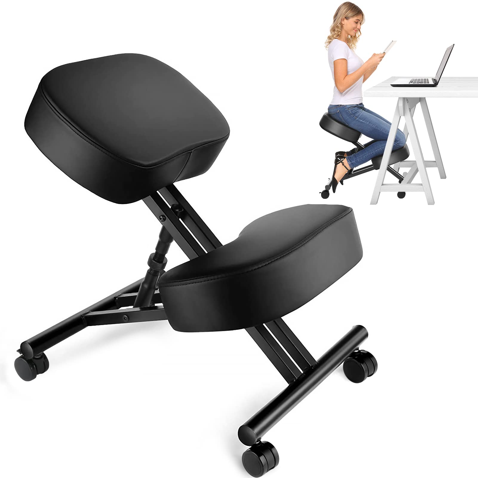 Furniture Chairs For Office - Sedia Ergonomica Inclinabile per Ufficio, Sgabello