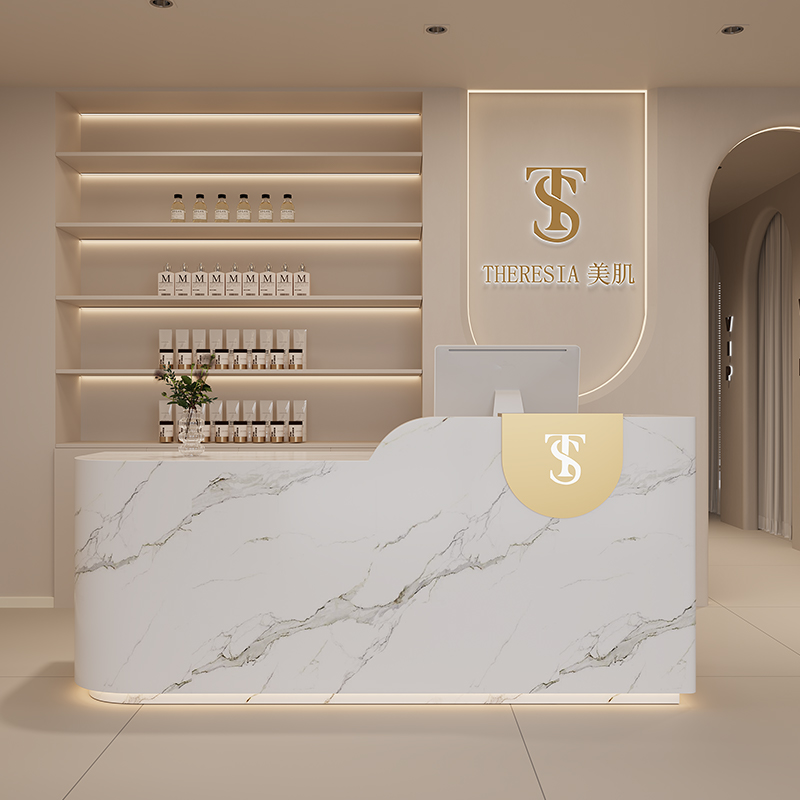 Banchi reception con logo da b - Office Furniture Logo recensione e prezzo