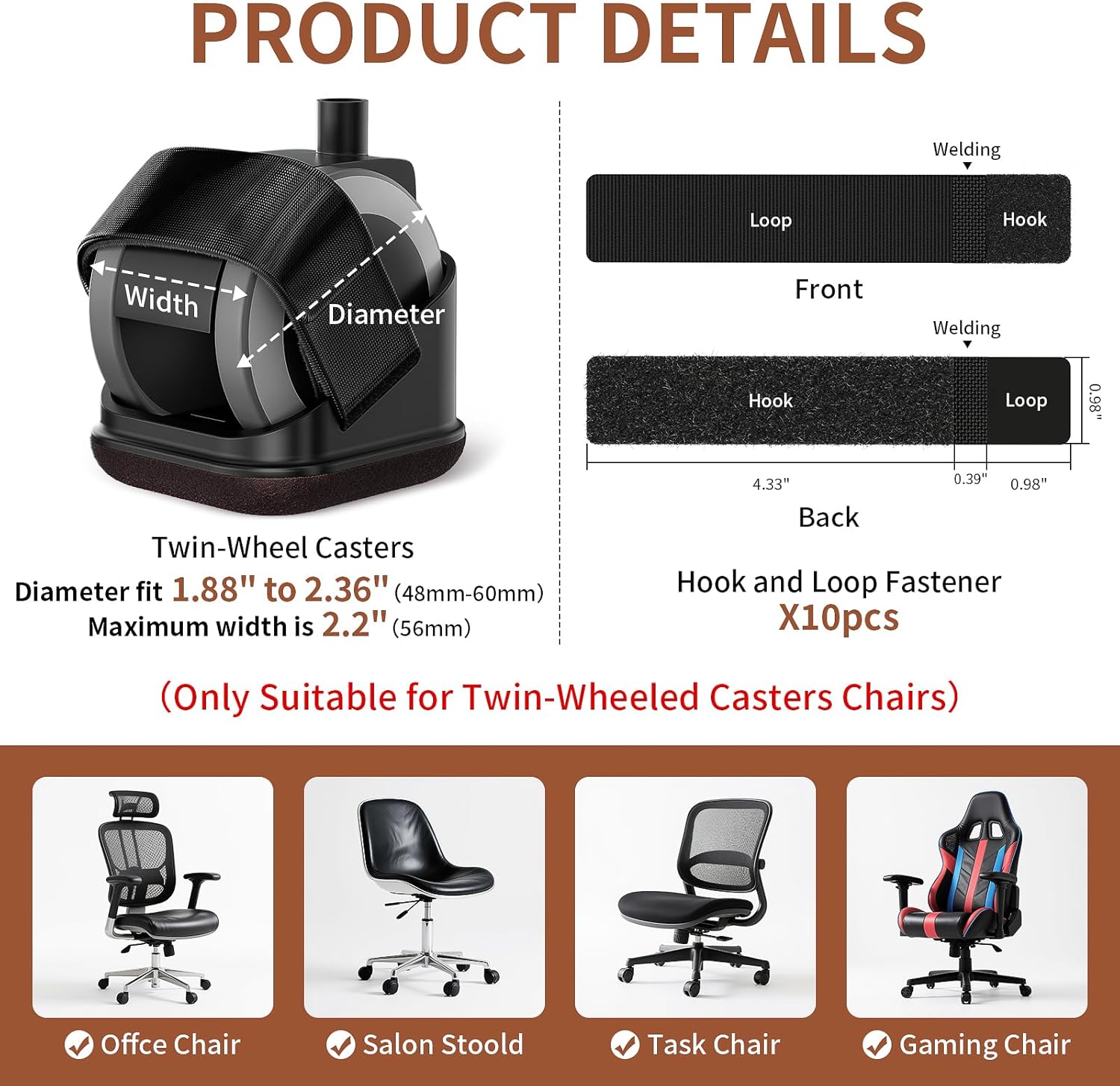 5 Pezzi Protezioni per Gambe d - Work Office Furniture recensione e prezzo